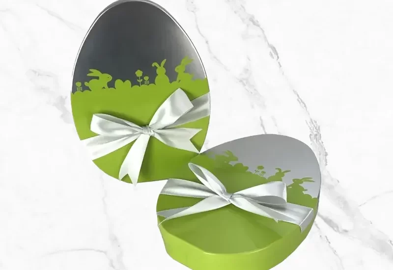 Метална кутия, която след празника може да се използва за съхранение на дребни вещи.