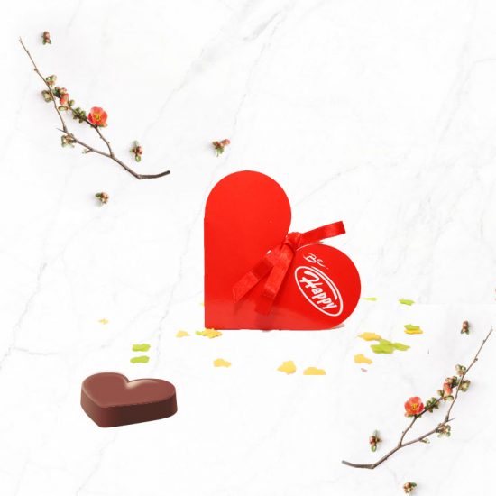 Бонбониера Heart Compliment – кутия във форма на сърце с фирмено лого