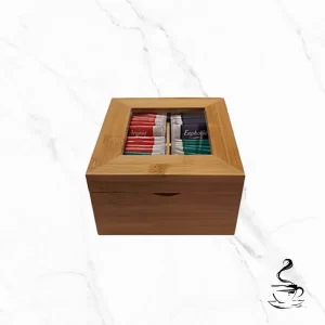 Дървена кутия за чак с капак