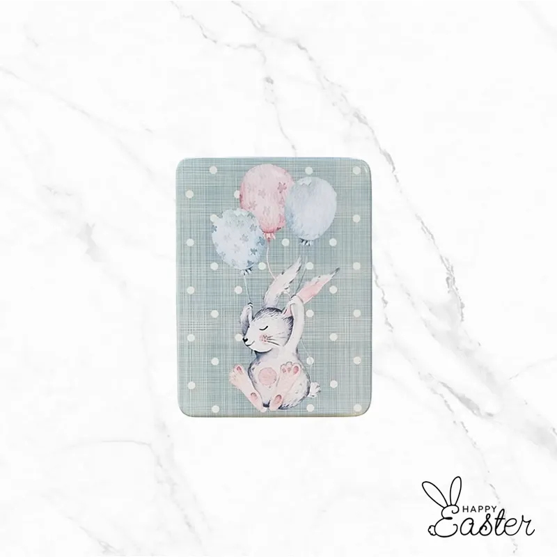 Великденска метална кутия с шоколадови яйца във винтидж стил