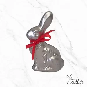 Метална кутия във формата на заек с 18 шоколадови яйца (Easter bunny)