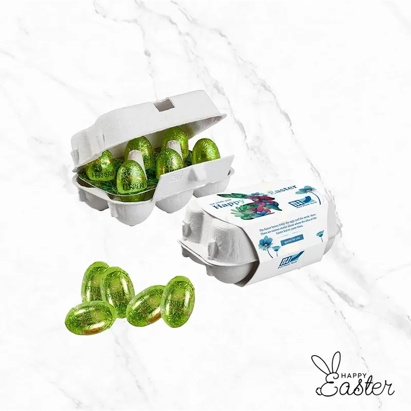 Хартиена кутия с великденски дизайн Шоколадови яйца Ferrero Küsschen