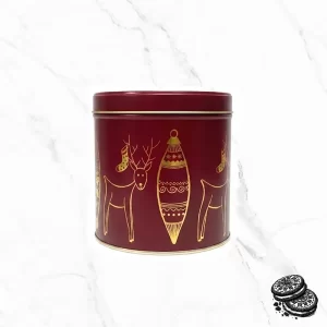 Цилиндрична метална кутия за сладки